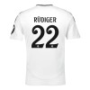 Camisola Real Madrid Rudiger 22 Homen Equipamento 1ª 24/25